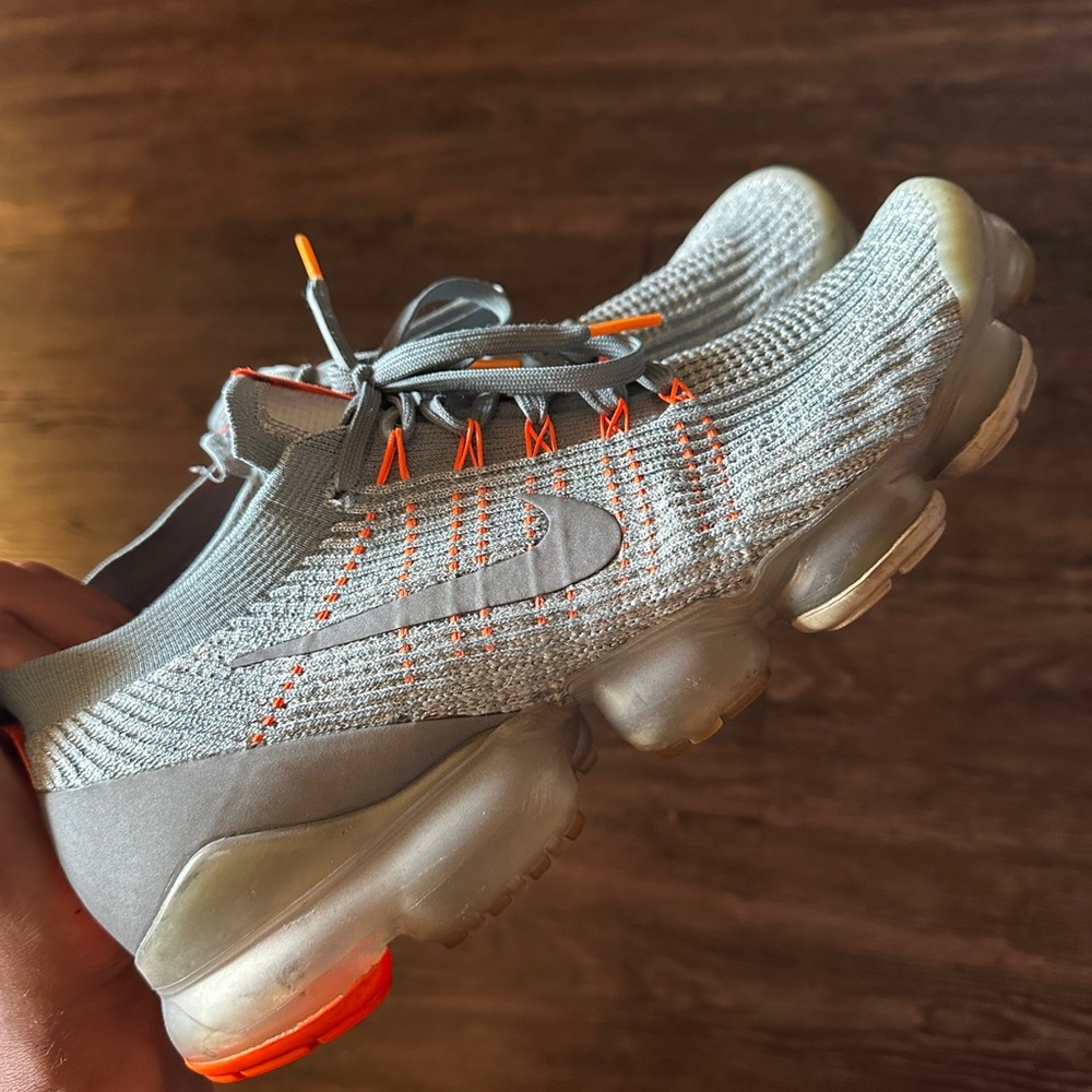 Nike Gray and Orange Athletic Shoes